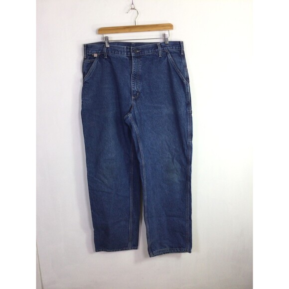 Carhartt Mens Cat2 FR Work  Carpenter Cargo Original Fit Jeans Blue Size 38x43 - Picture 15 of 15